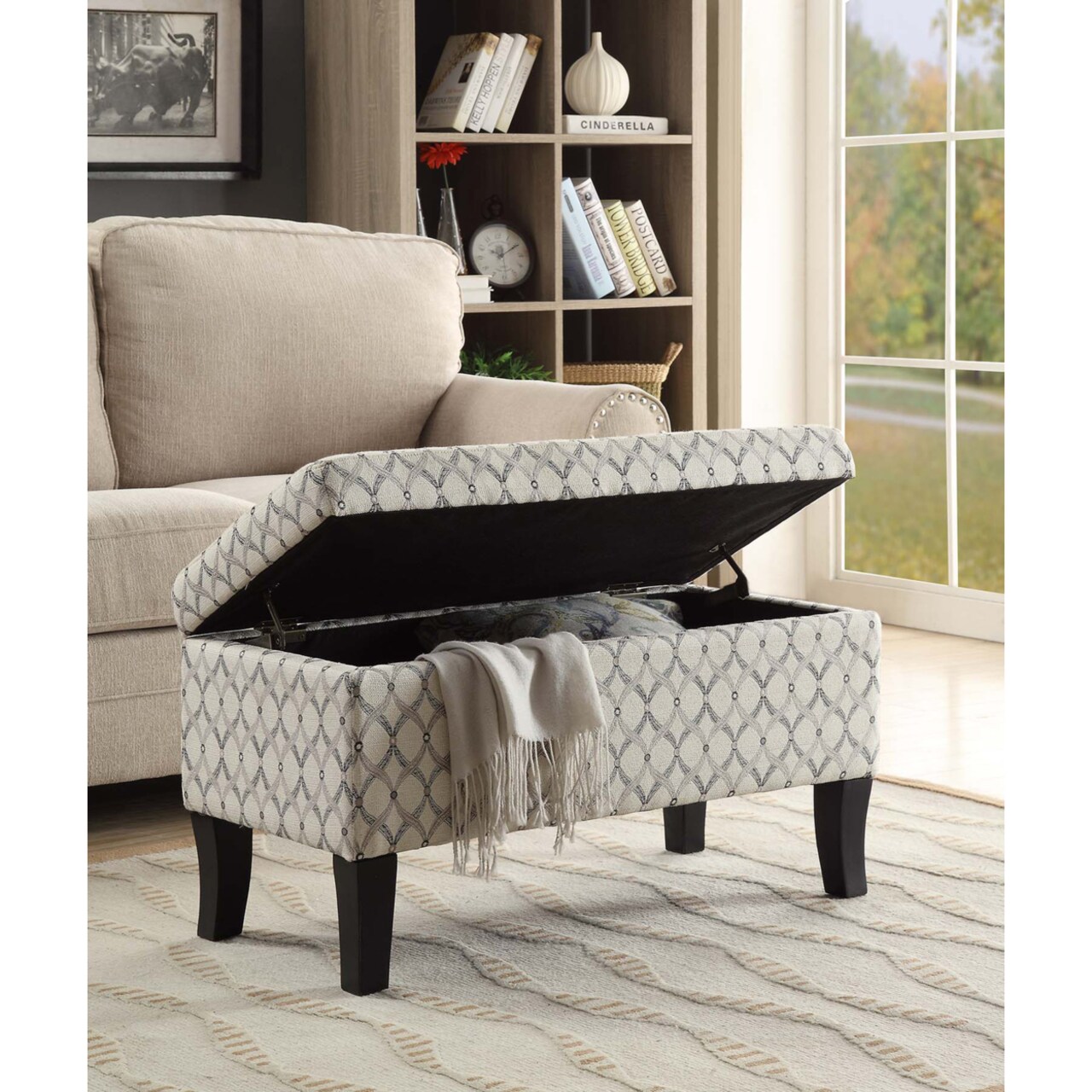 Elmington storage hot sale ottoman